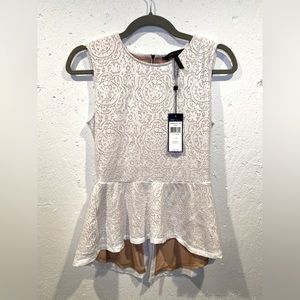 BCBGM White Blouse W Tags